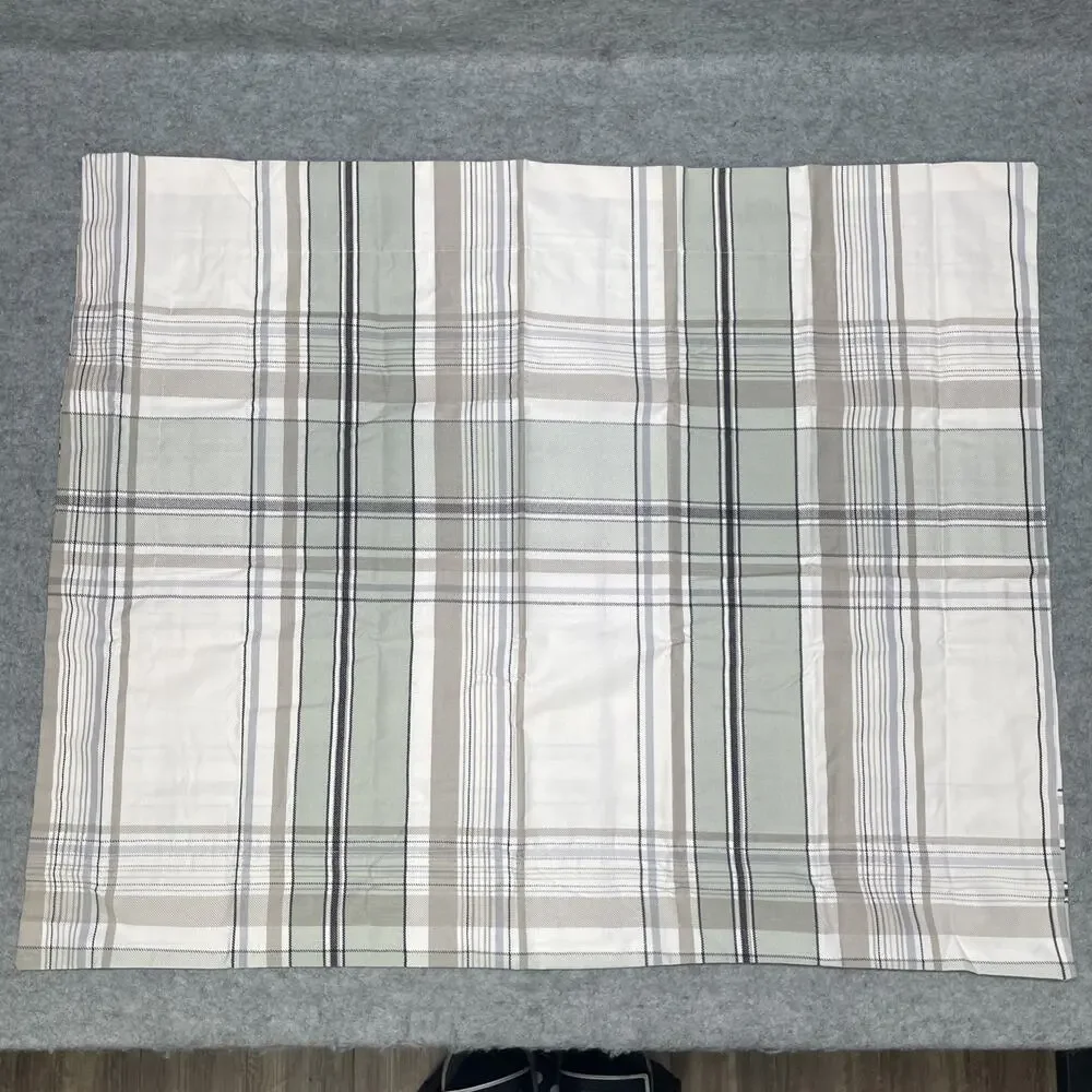 Vtg Target Home Sage Plaid Standard Pillow Shams Set of 2 Cotton Rich New Sealed